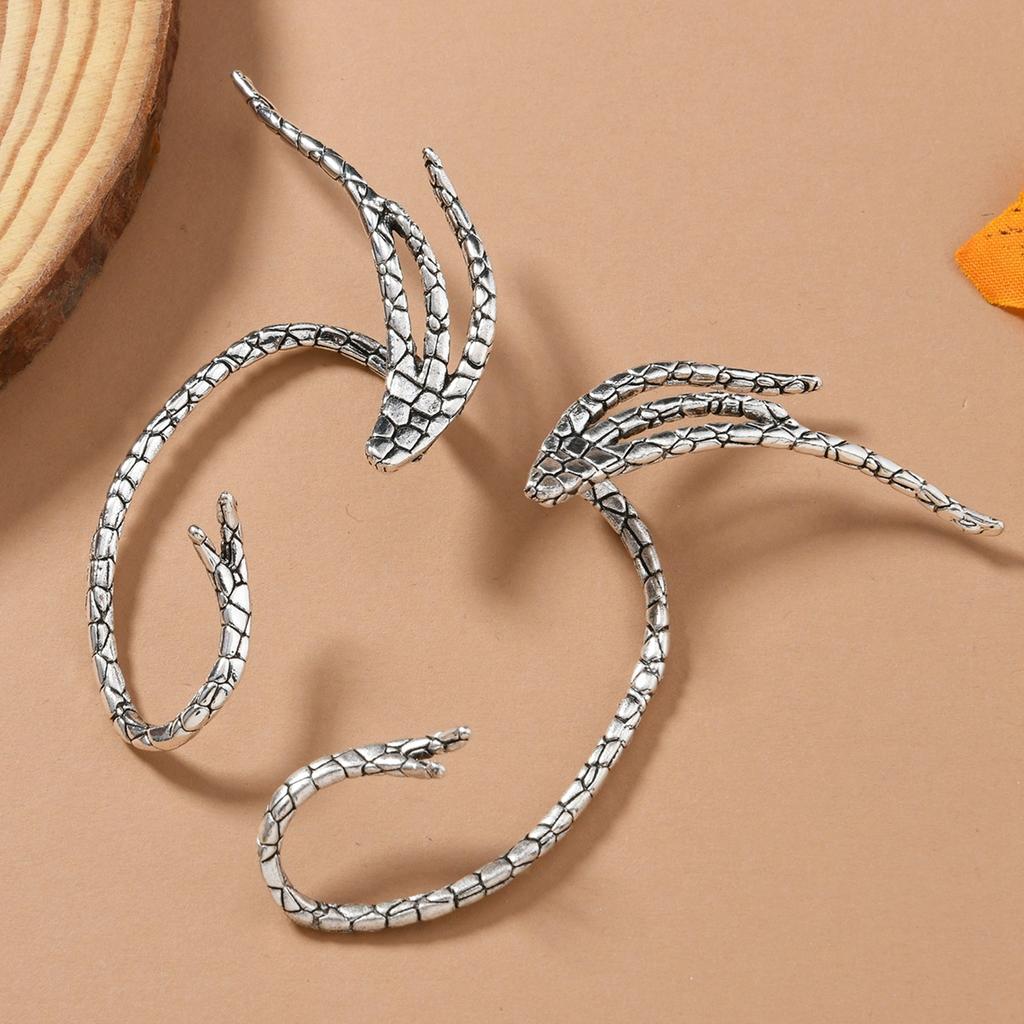 Серьги из сплава в стиле ретро в виде осьминога, подвесные, персонализированные, в стиле панк, мужчины и женщины могут носить серьги без ушных отверстий