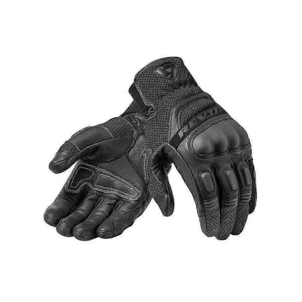 (XXL, Gray) Revit Dirt3 Touch Screen Men's Gloves Genuine Leather Motorbike Moto GP Street Bike Off Road Racing Grey
