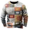 Men'S Printed Sweatshirt Outdoor Ethnic Printed Loose Long Sleeved