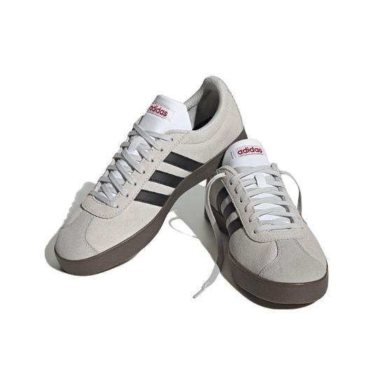 adidas VL Court Серый Черный Резина Унисекс Кроссовки HQ1802