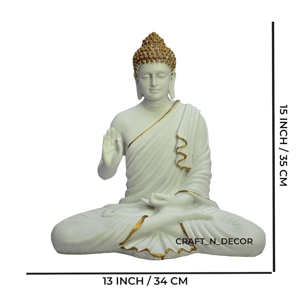 Новые изделия из смолы для медитации, статуя Будды-идола, подарочный предмет, украшение для дома из полистоуна