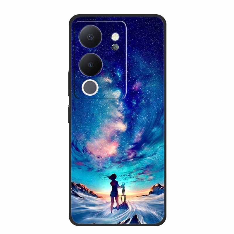 Phone Case For Vivo V30 Lite 5G Back Cover Case Shockproof Black Silicone Soft Funda For Vivo V30 Lite Case V 30 Lite Coque Capa