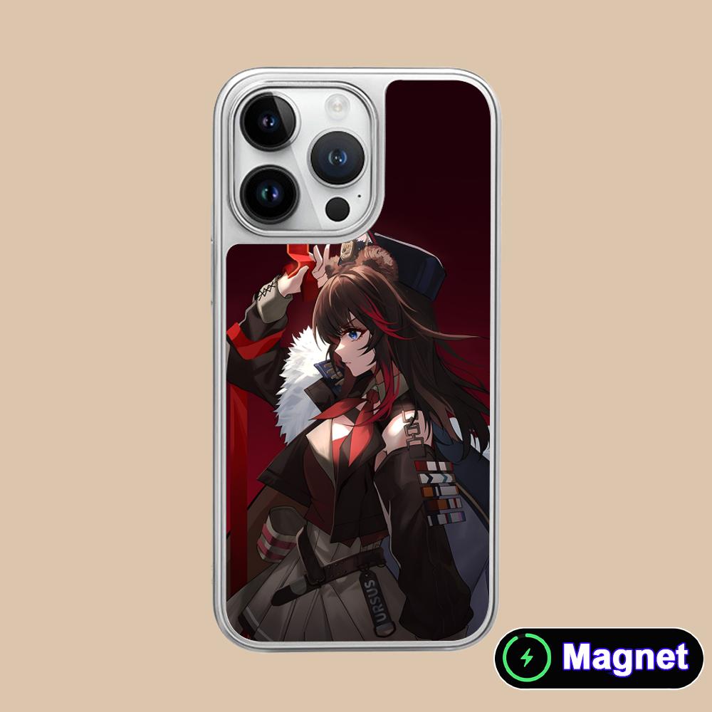 Чехол для мобильного телефона Arknights Zima с серебряным покрытием Magsafe для iPhone 17 16 15 14 13 12 11 Air Pro Max Plus Цветная крышка