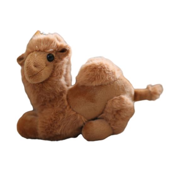 Милый плюшевый верблюд брелок пушистая кукла верблюд брелок для рюкзаков кошельков кукла подвесной кулон аксессуар