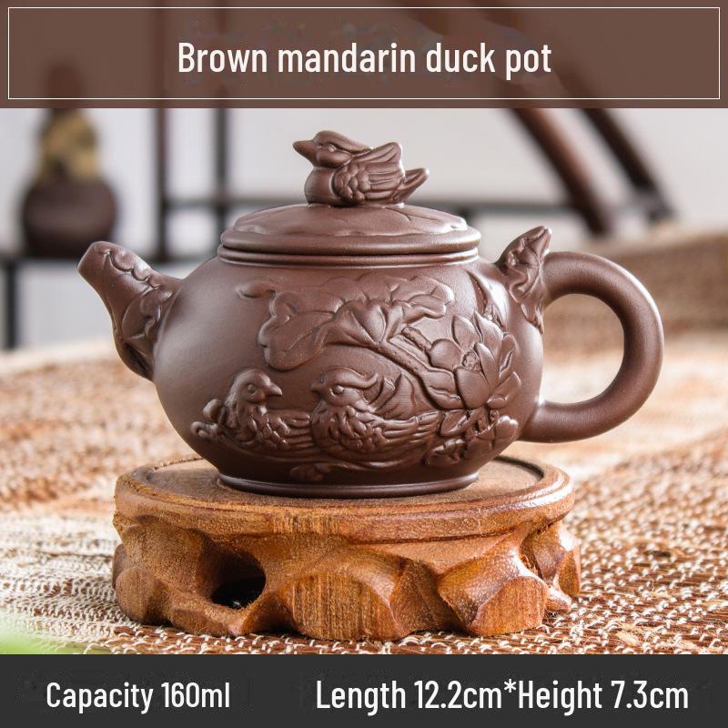 Коллекция чайников из фиолетовой глины: 72 модели, чайники Zhuni Xishi объемом 120–200 мл, идеально подходящие для утренних рынков