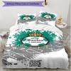 3pcs Duvet Cover Set (1*Duvet Cover + 2*Pillowcase, Without Core), Club Santos Laguna Print Soft All‑Season Bedding Set, Home Bedroom Decor Gift