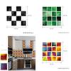 Яркие 10 шт. Наклейки на кухонную плитку с мозаичным узором Самоклеящийся декор для стен