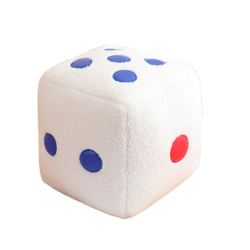 Soft Dice Plush Toys EducatiAonal Game Props Stuffed Dice Pillow Lovely Keychain PendantGoods Car Styling Creative Gift