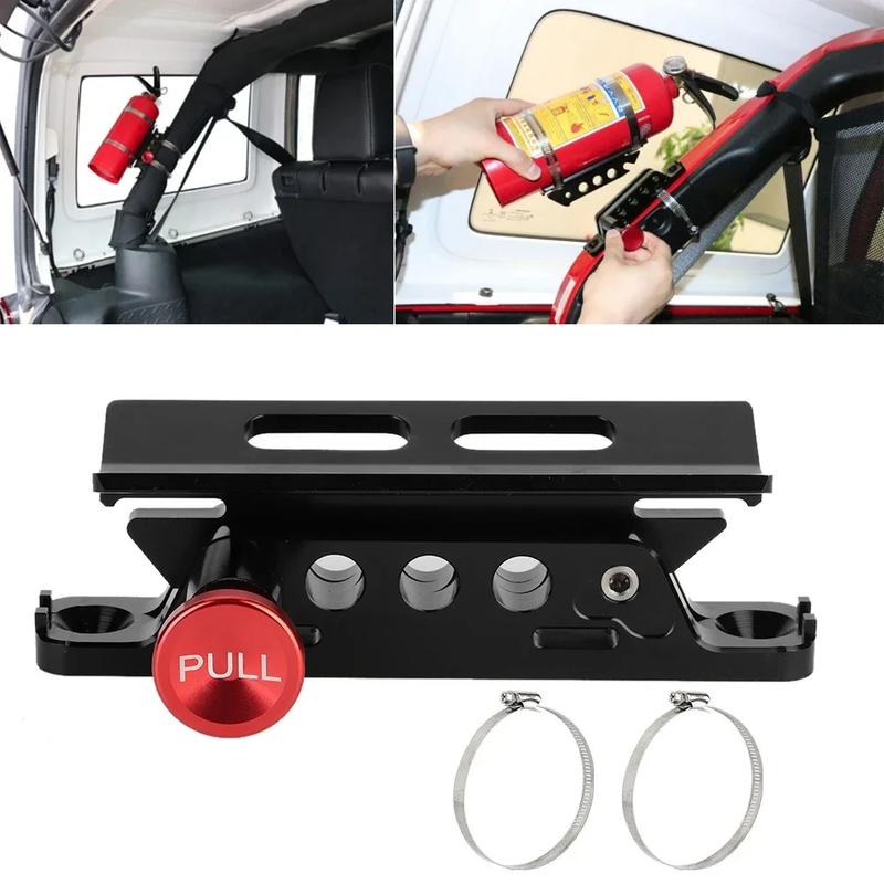Universal Extinguisher Mount Holder Brackets Vehicle Adjustable Quick Release Roll Bar Fire for Car UTV