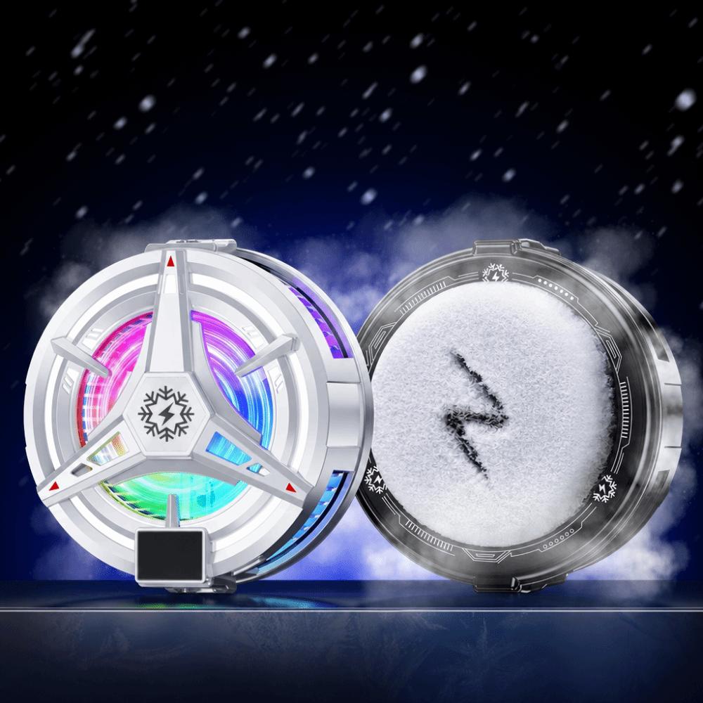Rechargeable Mobile Phone Cooler With Back Clip Cooling Fan Magnetic Phone Radiator Streaming