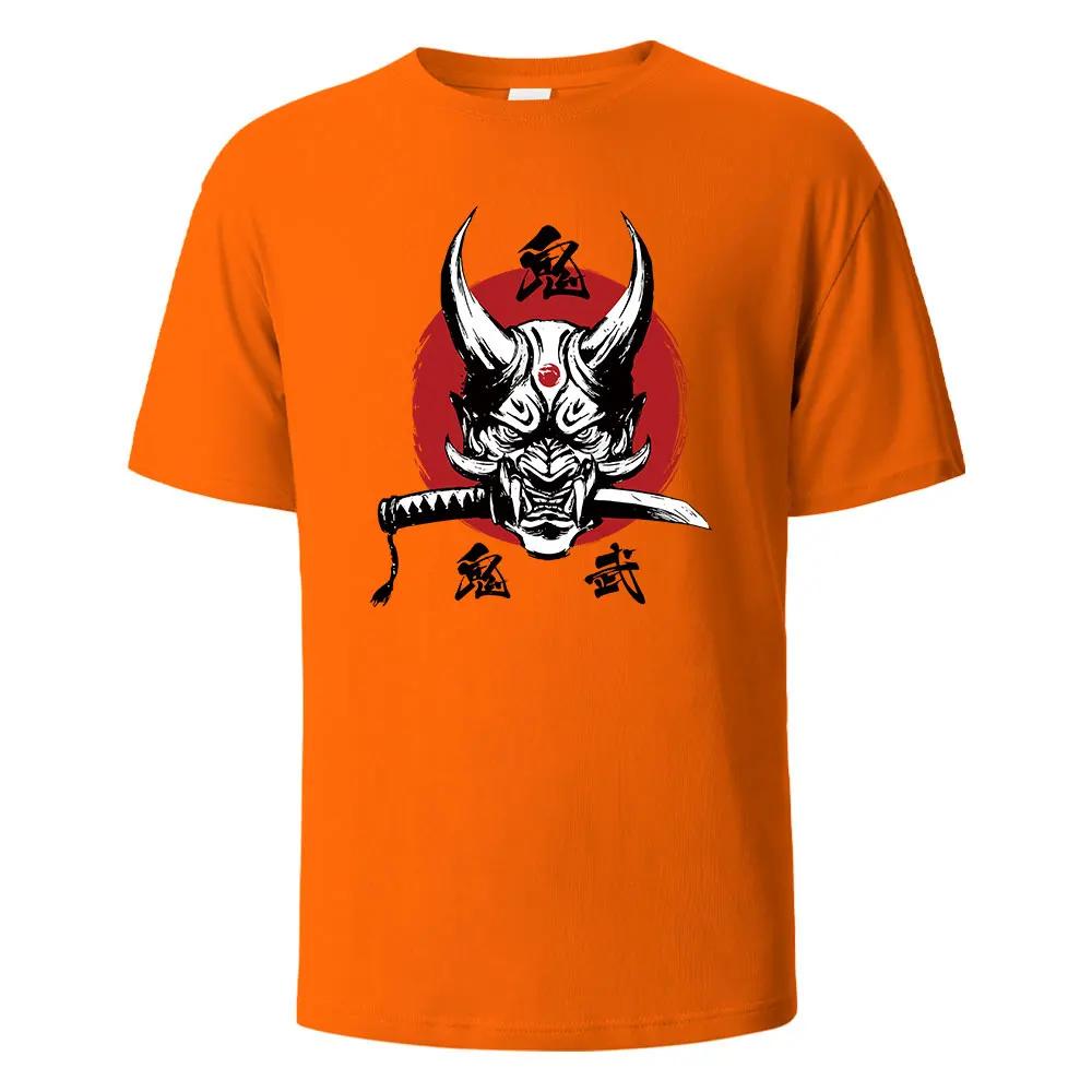 Onimusha Графический принт Мужские футболки 100% хлопок дышащие удобные топы для мужчин Летние свободные мужские топы harajuku Мужская одежда