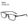Классические черные портативные ультралегкие очки для чтения с защитой от синего света