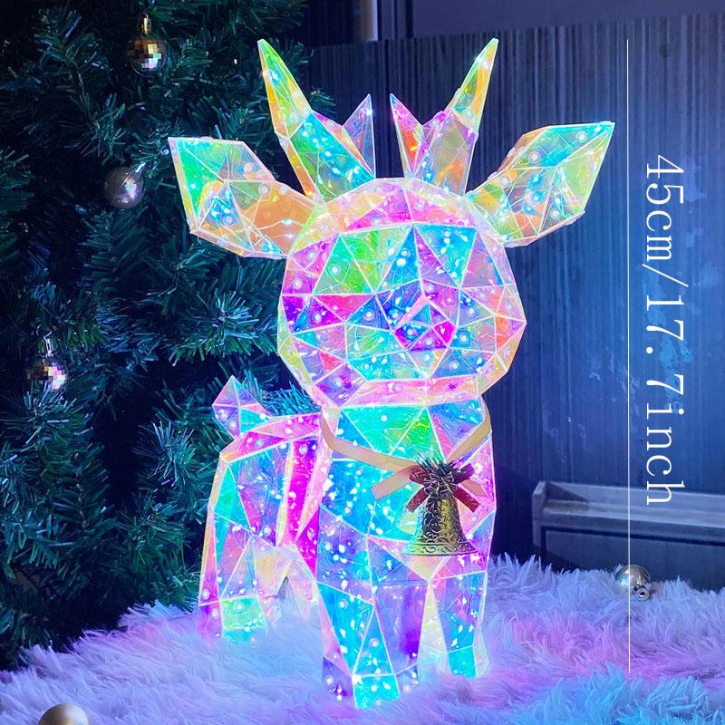 Luminous Deer Ornaments New Suitable Gift for Girlfriends Christmas Tree Gift Box Decorations Birthday Souvenirs