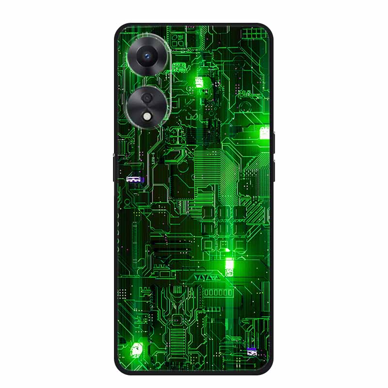 Чехол для OPPO A78 5G Модный силиконовый мягкий ТПУ задняя крышка для Oppo A58 A58X 5G OPPOA78 5G Чехлы для телефонов Ударопрочный CPH2483 Fundas
