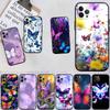 LO26 Colorful Butterfly Soft Shell Phone Case for Redmi Note 13 14 Pro+ Plus A3 A3X 13X 13C 13R 14S 14C 14R