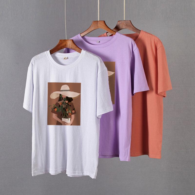 Женские футболки Hirsionsan с эстетическим графическим принтом, милые кавайные мягкие хлопковые свободные футболки в стиле Харадзюку, винтажные повседневные женские топы в готическом стиле