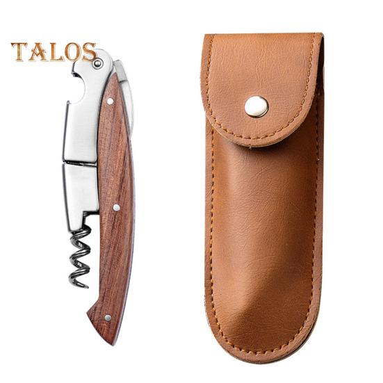 Открывалка для красного вина, экономичный инструмент для удаления винных пробок, штопор из нержавеющей стали с деревянной ручкой для кухонного бара