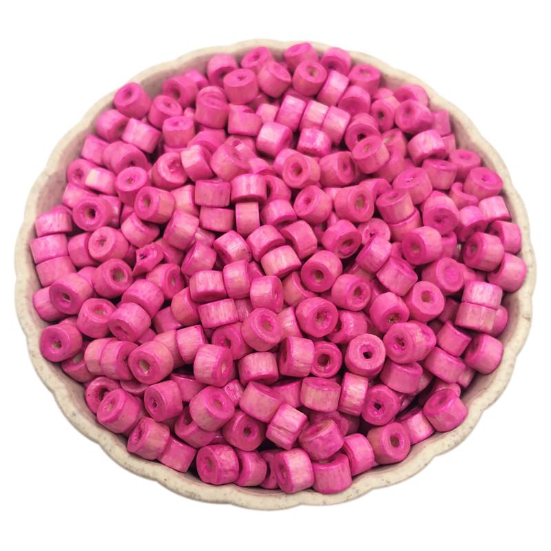 Деревянные цилиндрические свободные бусины ожерелье браслет DIY для находок ювелирных изделий маркировка DIY оптовая продажа 500 шт 5 мм бусины ручной работы