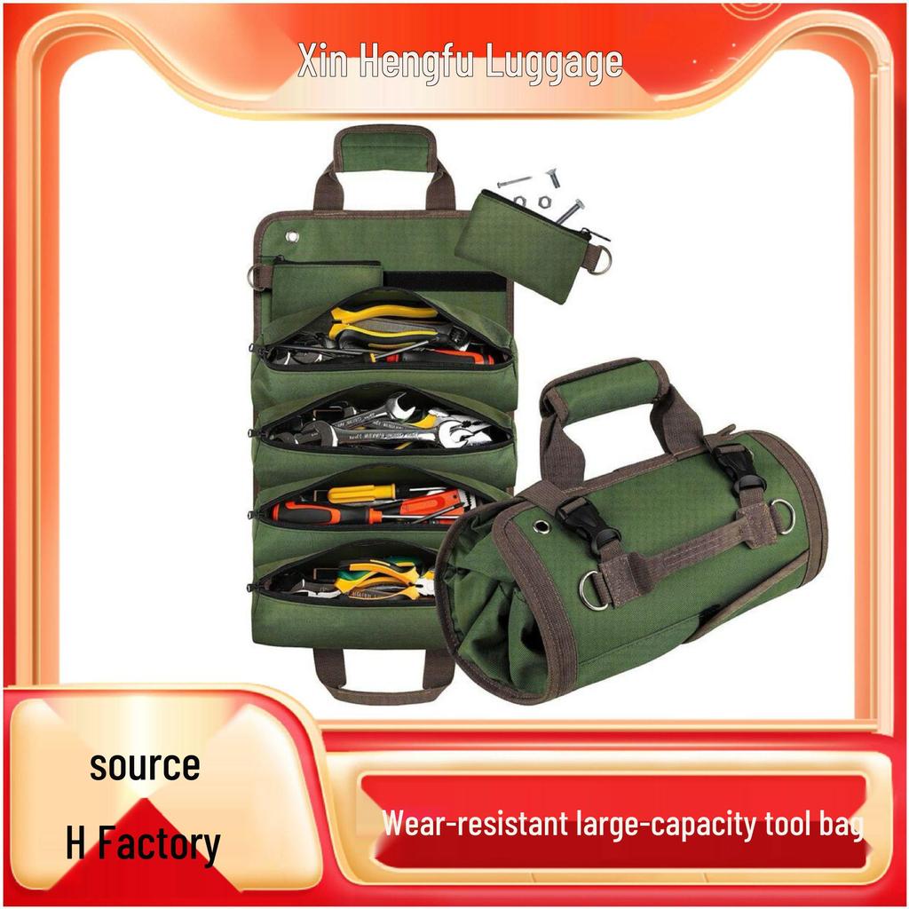 Прочная водонепроницаемая сумка для инструментов из ткани Оксфорд, Портативная, Большая вместимость, Многофункциональная, Складная - Идеально подходит для хранения оборудования и использования в День труда.