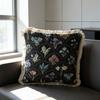 Washable Square Modern Farmhouse Couch Sofa Living Room Outdoor Cushion Decorative Tassel Couch Throw Pillow Covers