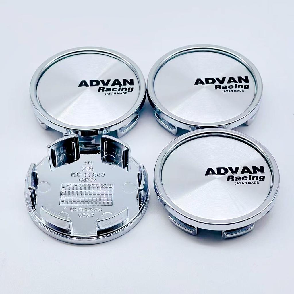 4PCS/Lot High Quality 58MM Car Wheel Center Hub Caps for ADVAN Racing WHEEL Emblem Logo Car Styling Accessories