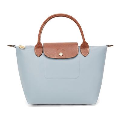 Сумка-тоут Le Pliage на молнии из переработанного нейлонового холста Маленькая женская сумка-тоут Стальной-серый L1621089P80