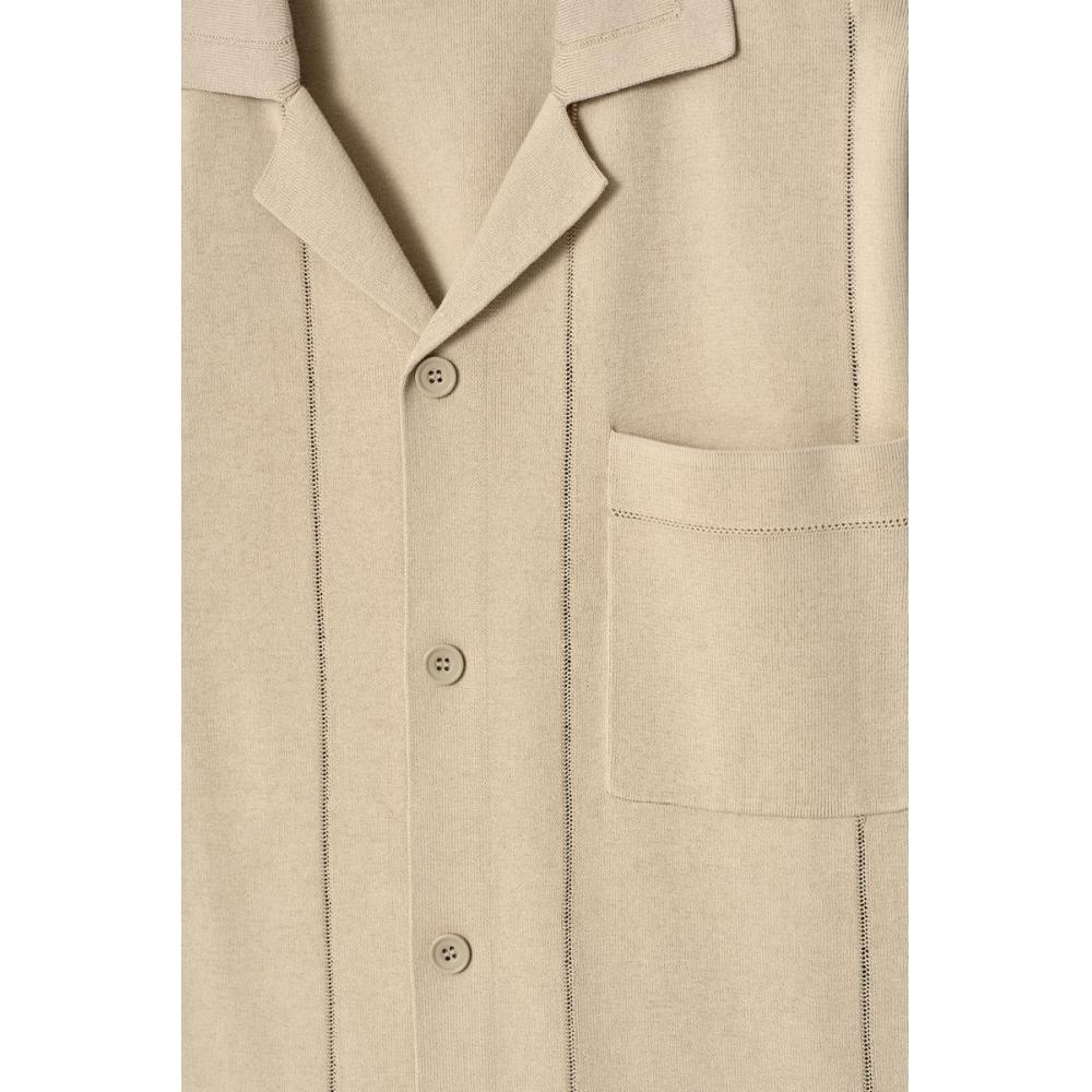 Cos Japan Point Knit Cotton Shirt