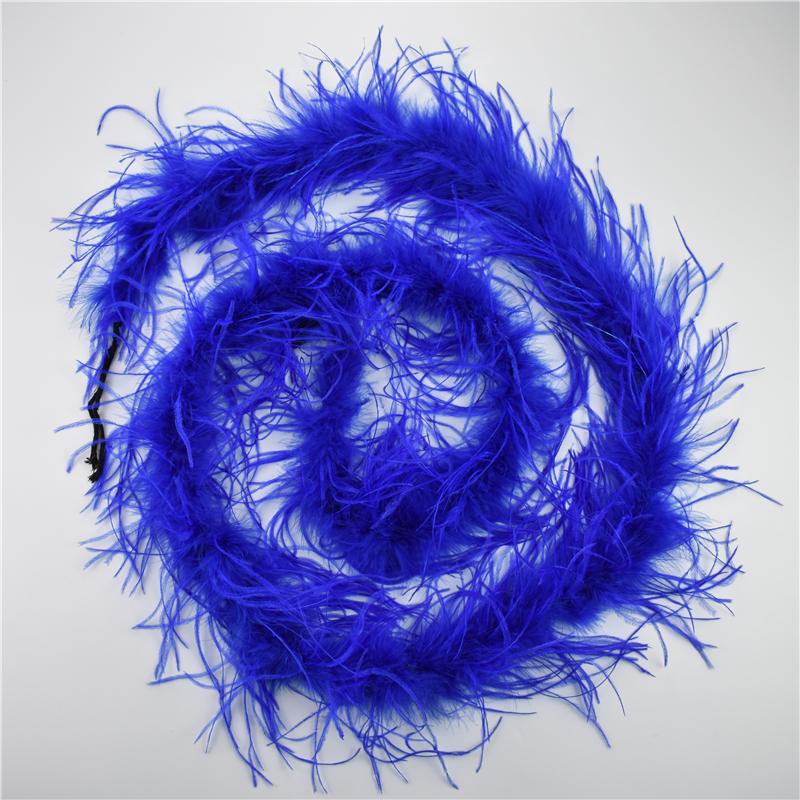 2Meters/Lot Ostrich Feather Boa Decor For Clothes Holiday Decorations Fluffy Feathers Cape Handicraft Accessories Plumas Trims