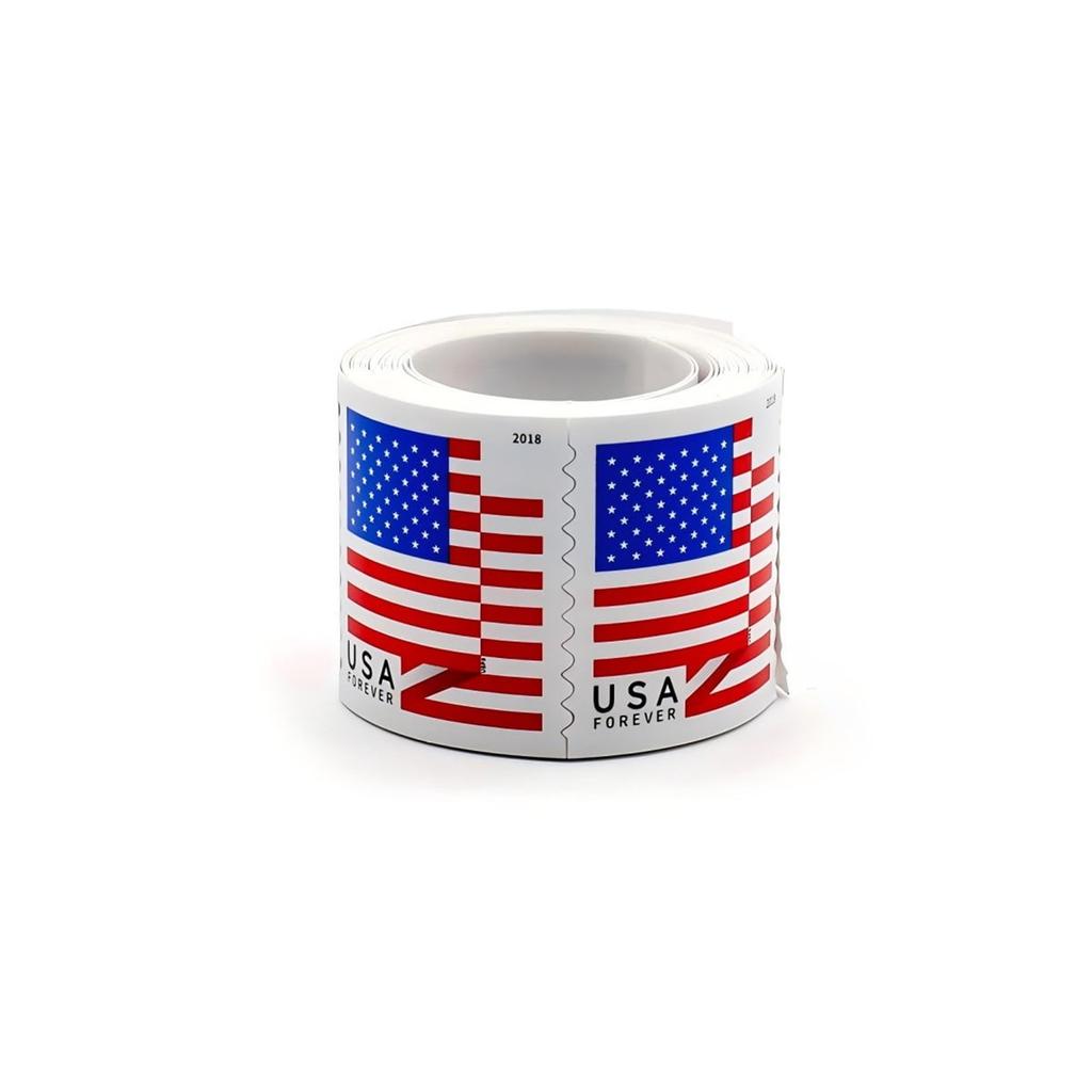 100 шт. США. Пометить марки навсегда США. Флаговые марки2018