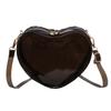 Fashionable Heart-shaped Pvc Shoulder Bag With Street Style Elements For Women