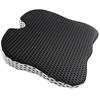 Large Car Seat Cushion for Back Dining Memory Includes CC1 Pain, Room, Driver's Seat, Foam, Non-Slip, Breathable, Washable, Strap, (Black)
