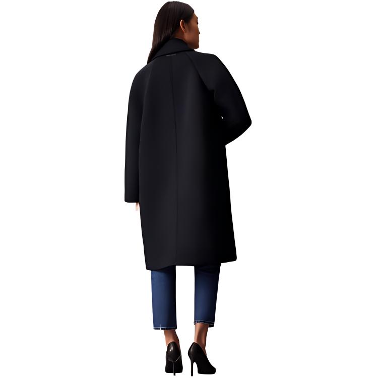 Calvin Klein Ck Premium готовое к носке однотонное пальто средней длины с лацканами и длинным рукавом женские пальто 44PL508