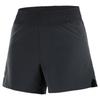 Comfortable Breathable Lightweight Quick-Dry Three-Quarter Sports Shorts Women Shorts Deep-Black C24513