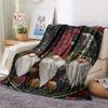 Dwarf Print Flannel Blanket, High quality Comfortable for All Seasons, Home Decor, Warmth and Comfort, Perfect for Christmas Gifts