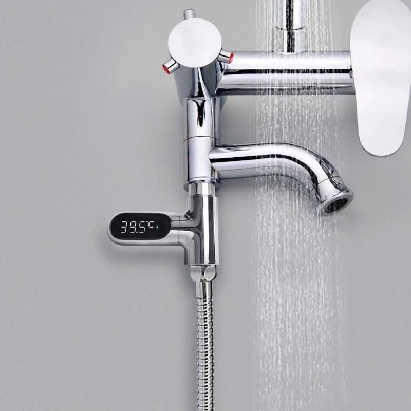 Гидромассажная ванна Монитор температуры воды Электрический светодиодный дисплей Домашние смесители для душа Термометр для воды Измеритель температуры для купания