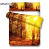 Комплект постельного белья с изображением опавших листьев и леса, односпальная кровать размера «queen-size» в Великобритании, двуспальная кровать в США ... комплект постельного белья размера «king-size»