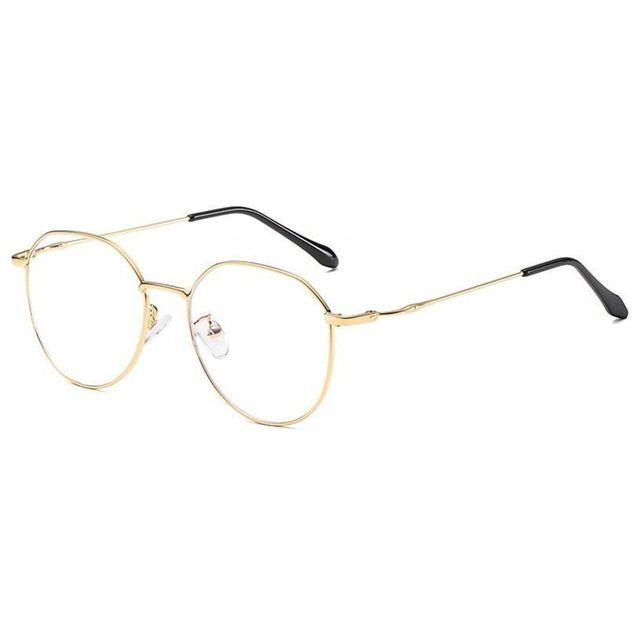 Круглые очки с защитой от синего света, женские и мужские классические квадратные металлические очки в оправе, прозрачные компьютерные очки Óculos Feminino