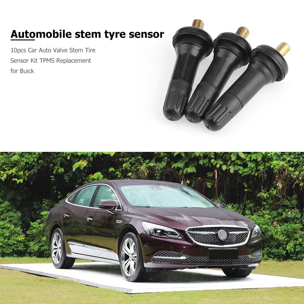 10 шт. комплект для обслуживания датчика давления в шинах TPMS, прямая замена штока клапана датчика давления в шинах TPMS для Buick