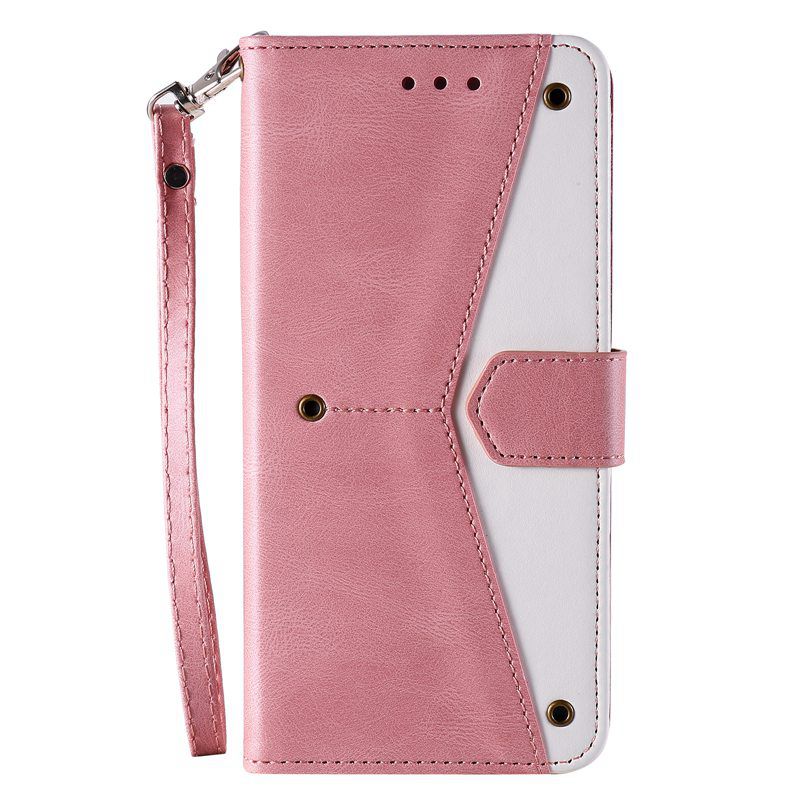 Rivet Design Wallet Matte PU Leather Phone Case Bag For iPhone Samsung Xiaomi Huawei Full Body Protective Back Cover