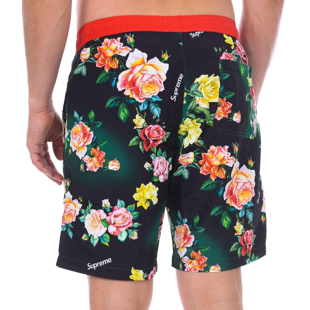 Мужской длинный купальник-боксер с принтом роз CM-30071-BP