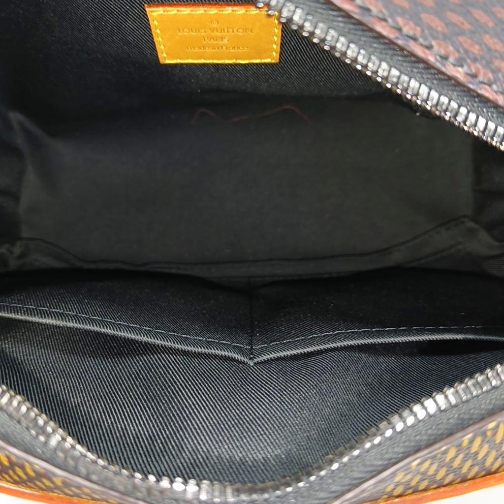 [Pre-Owned] X Nigo Collaboration Soft Trunk Chain Versatile Cool Zipper Coated Canvas Crossbody Bag - Fair #10UD4PC