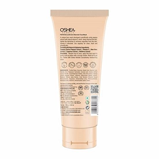 Oshea Unisex Papayaclean Глубоко очищающее средство для умывания против пятен 100 г
