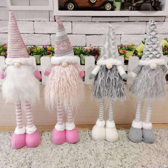 Yousheng Рождественская Безликая Кукла Очаровательный Гном Украшение Телескопические Ноги Плюшевая Карликовая Кукла для Украшения Дома Праздника