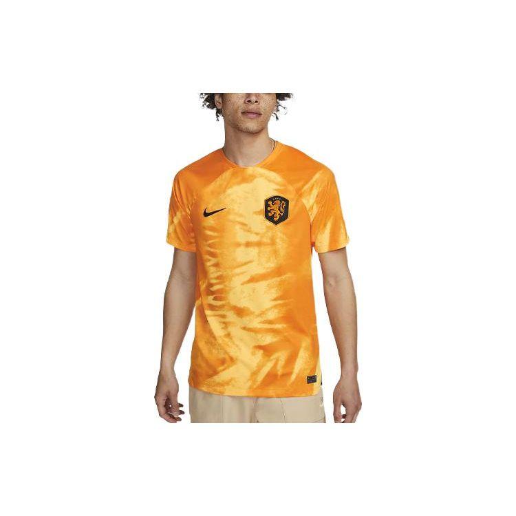 Nike Нидерланды 2022/23 Stadium Home Футболка Dri-FIT Laser Оранжевый/Черный Мужская уличная одежда DN0694-845