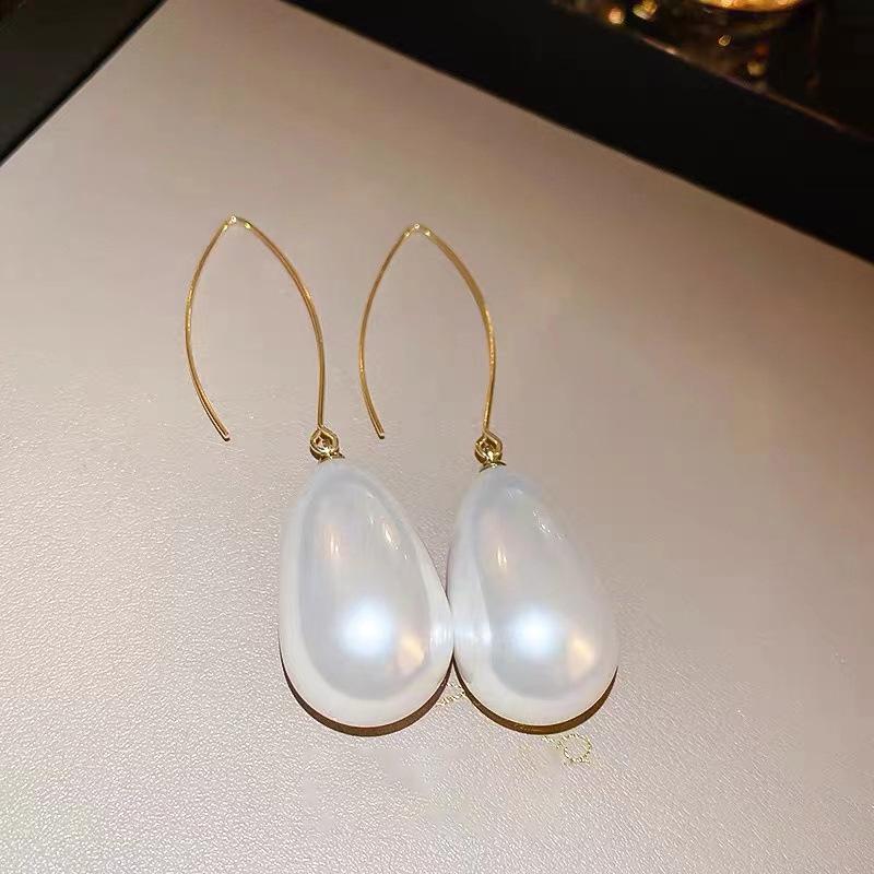 Изысканные французские минималистичные серьги-капли с жемчугом 2023 года - Элегантный нишевый дизайн для женщин