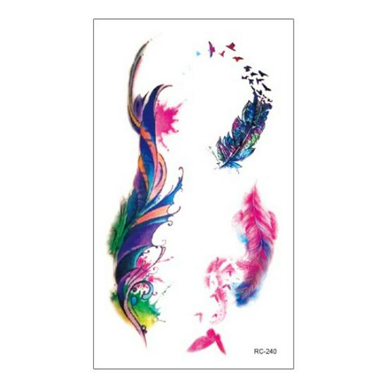 Водонепроницаемые цветные наклейки-татуировки для всех возрастов