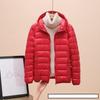 Fashion Female Cold Jacket Women Winter Light White Duck Down Jacket Slim Puffer Jacket Portable Windproof Down Coat