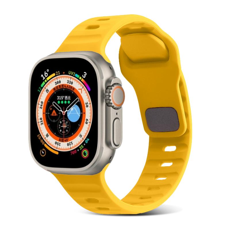 Силиконовый ремешок для Apple Watch Ultra 3/2/1 49мм 11/10 46мм 42мм Спортивный браслет iWatch series 9 8 7 6 5 SE 3 45мм 41мм 44мм 40мм
