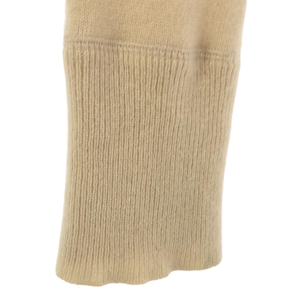 FOXEY Made In Japan 100% Cashmere Long Sleeve Knit Cardigan 40 Beige Women Used