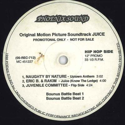 12-дюймовая пластинка VARIOUS - Juice: Музыка из оригинального фильма P 05REC712 PHONEIX SOUND 1998 США Рэп и хип-хоп/R&B Б/у